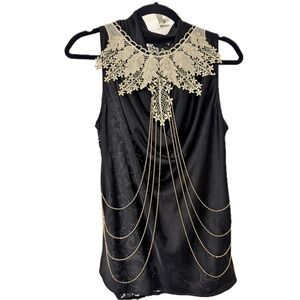Body Chain Necklace Flower Lace Body Chain Layered Tassel Body Crossover Harness